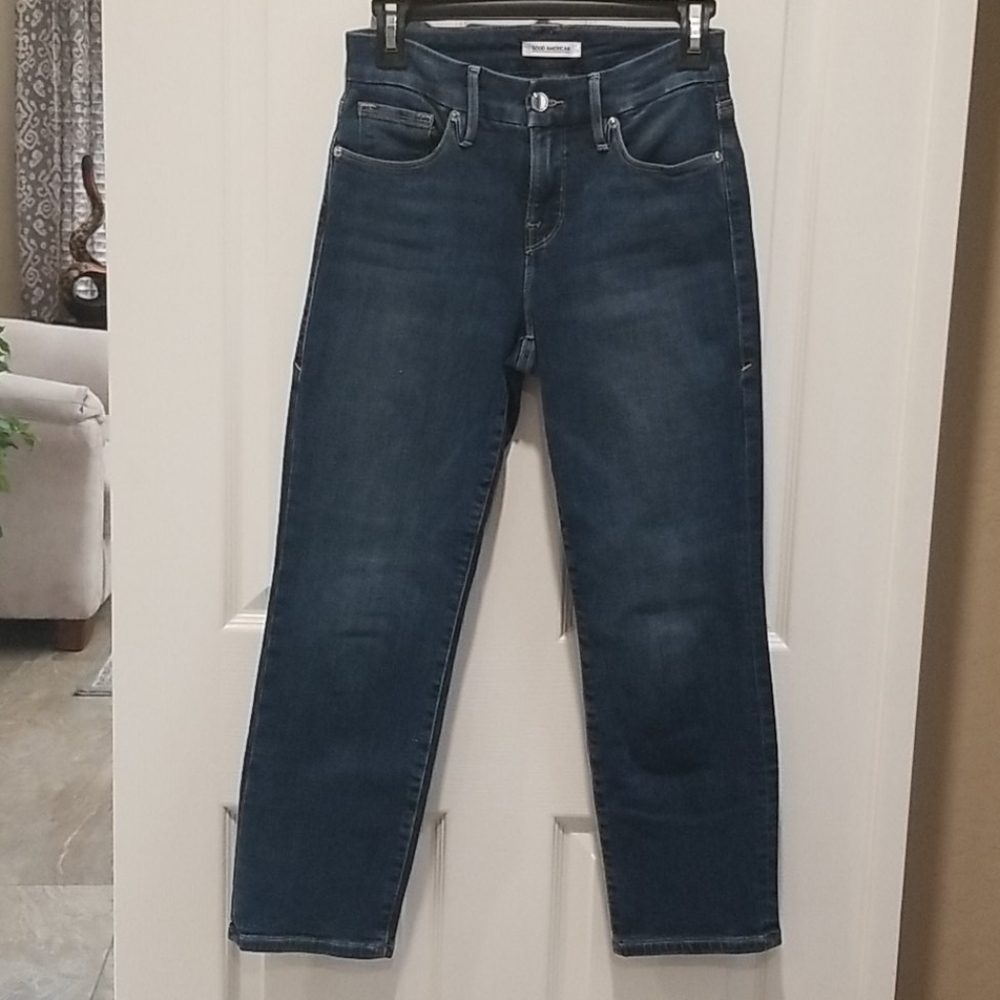 Good American straight leg jeans